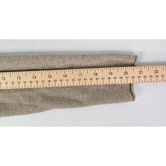 DKNY Jeans Women's XS Beige Open Front Shawl Collar Light Long Sleeve Cardigan - Picture 6 of 12